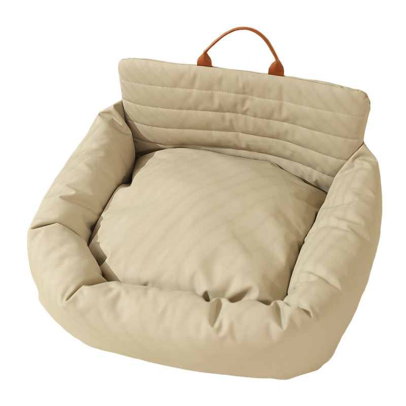KFX-8002621 Universal Dog Car Kennel for All Seasons - Cat's Paw Cloth and Oxford Material, 62x52x16 cm