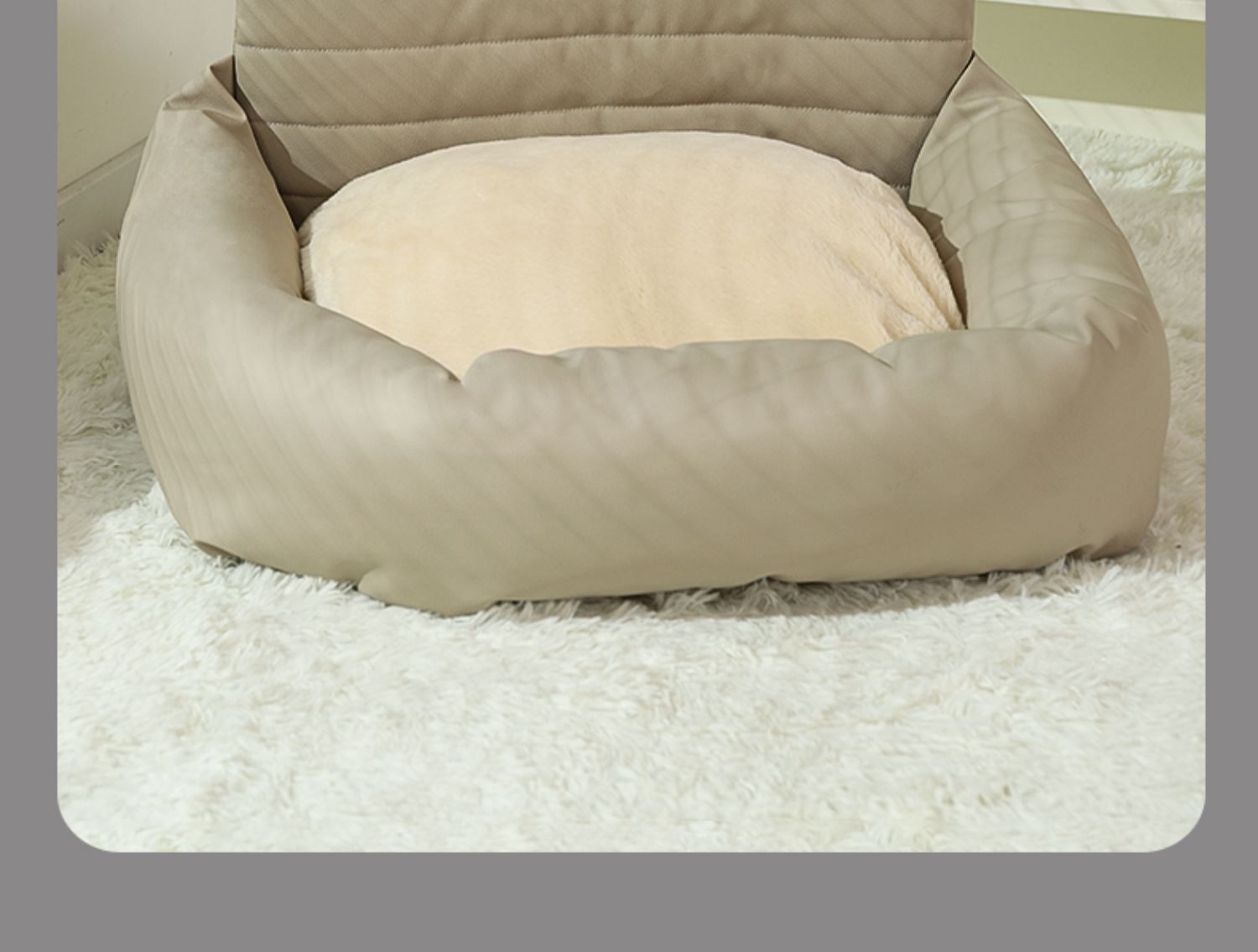 KFX-8002621 Universal Dog Car Kennel for All Seasons - Cat's Paw Cloth and Oxford Material, 62x52x16 cm