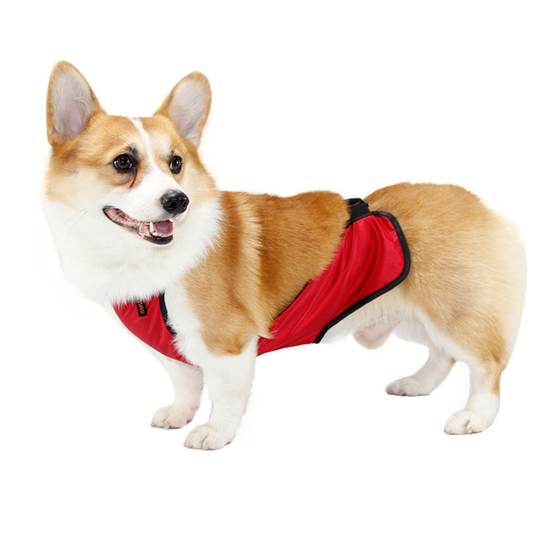 KFX-8002749 Waterproof Pet Apron for Belly Protection, Easy On and Off, Polyester & Short Plush Material