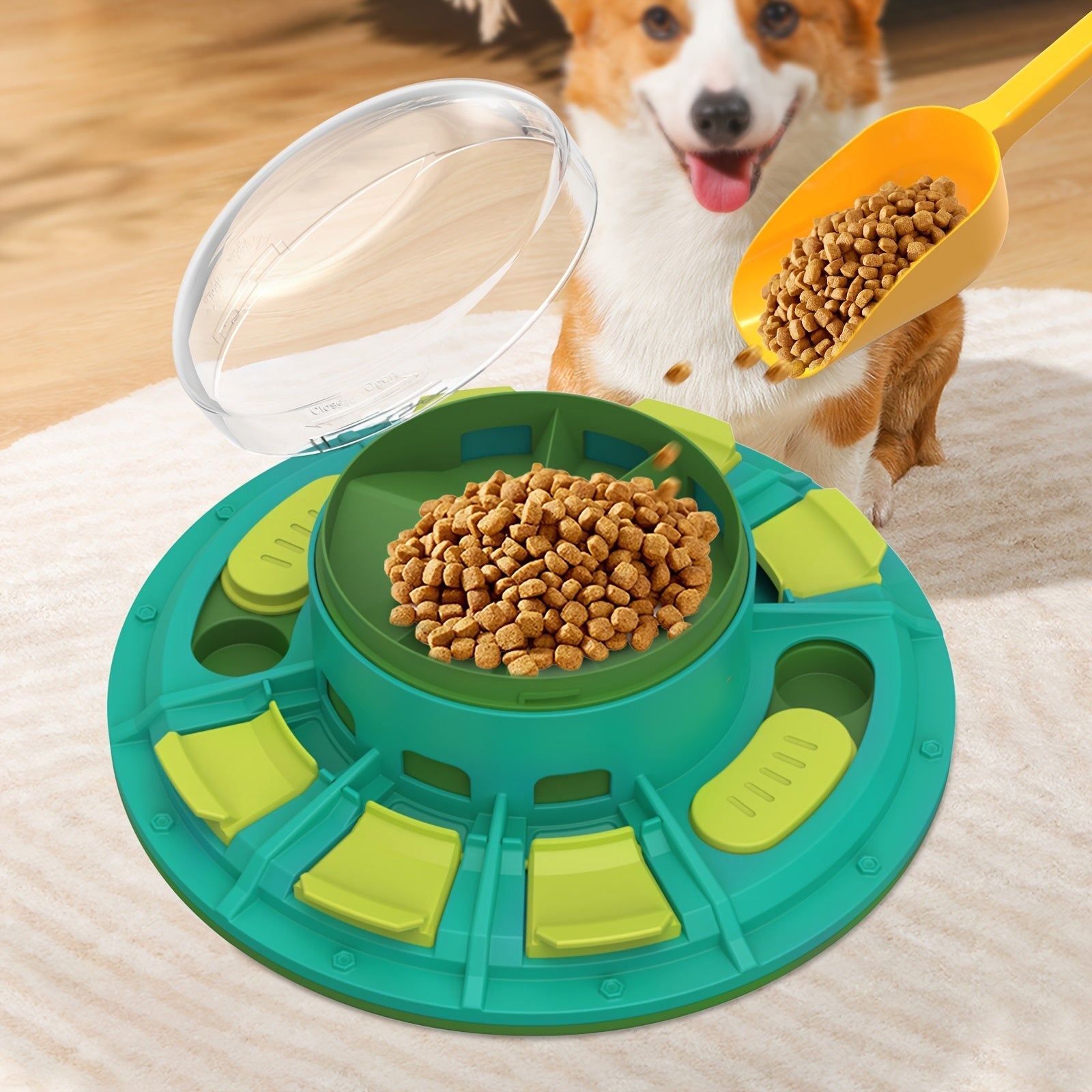 KFX-8006973 Interactive Pet Puzzle Toy for IQ Development and Slow Feeding, Non-Electric Design, Suitable for All Dog Sizes