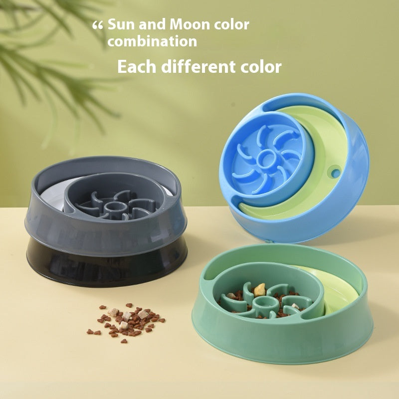 KFX-8008125 Automatic Cat Feeder with Integrated Water and Grain Bowl - Plastic, Multiple Colors