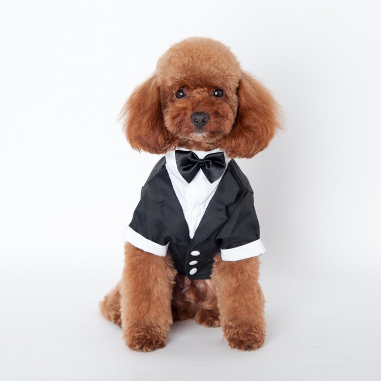 KFX-8010301 Stylish Cotton Wedding Suit for Male Pets - Available in Various Sizes S-XXL