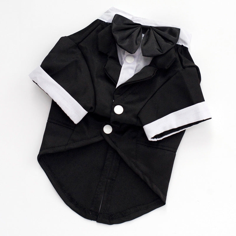 KFX-8010301 Stylish Cotton Wedding Suit for Male Pets - Available in Various Sizes S-XXL