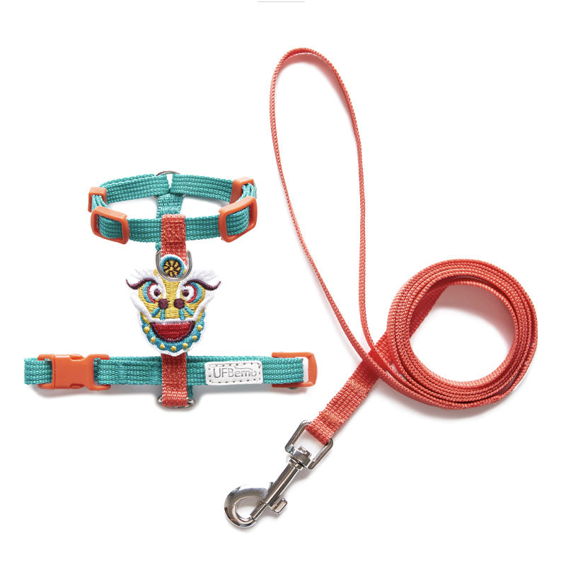 KFX-8011709 Adjustable Cat Traction Rope for Small Dogs – Divine Beast Racer Back Design