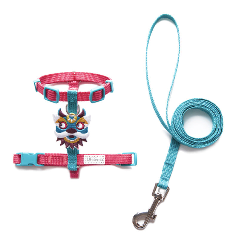 KFX-8011709 Adjustable Cat Traction Rope for Small Dogs – Divine Beast Racer Back Design
