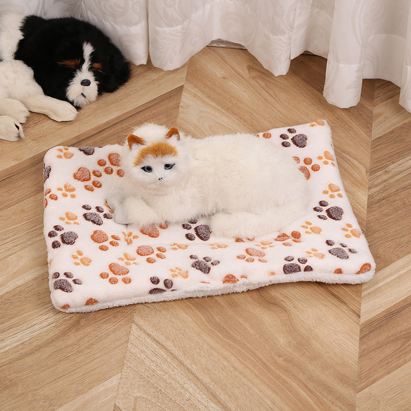 KFX-8011965 Cute Double-Sided Pet Mat Blanket for Dogs - Soft & Warm Kennel Bedding
