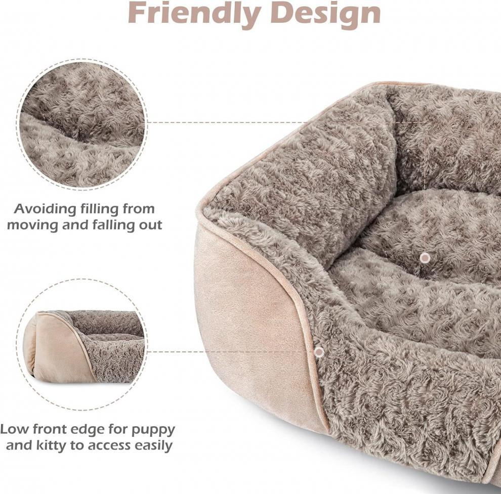 KFX-8015165 Cozy Golden Retriever Style Dog Bed for Small to Large Pets