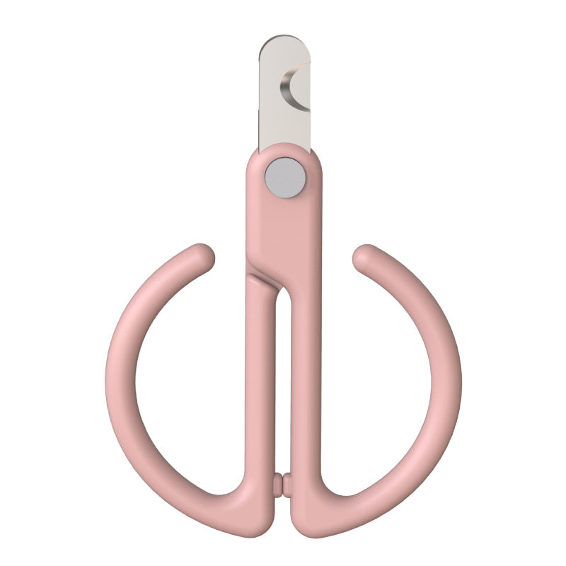 KFX-8015677 Cat Nail Clipper for Safe and Easy Grooming, ABS Material with 3CR13 Blade, Available in Gray, Pink, Green