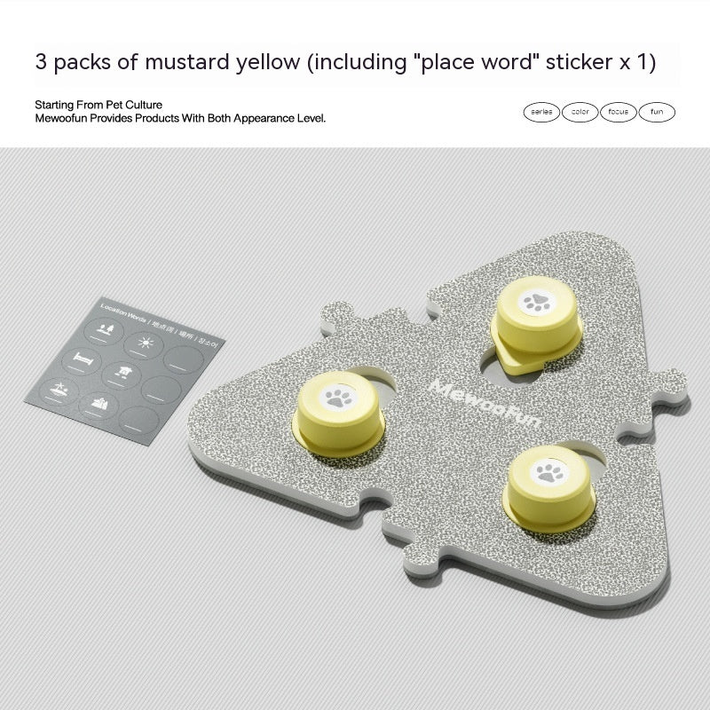 KFX-8018493 Miniature Recording Button for Dog and Cat Training - Voice-Activated Talking Device