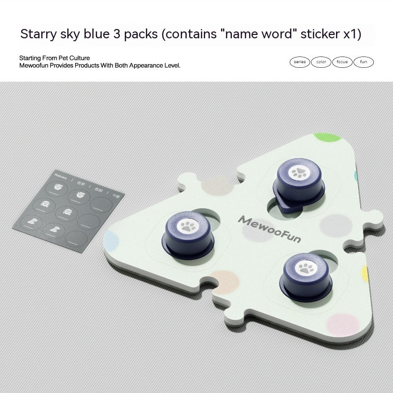 KFX-8018493 Miniature Recording Button for Dog and Cat Training - Voice-Activated Talking Device