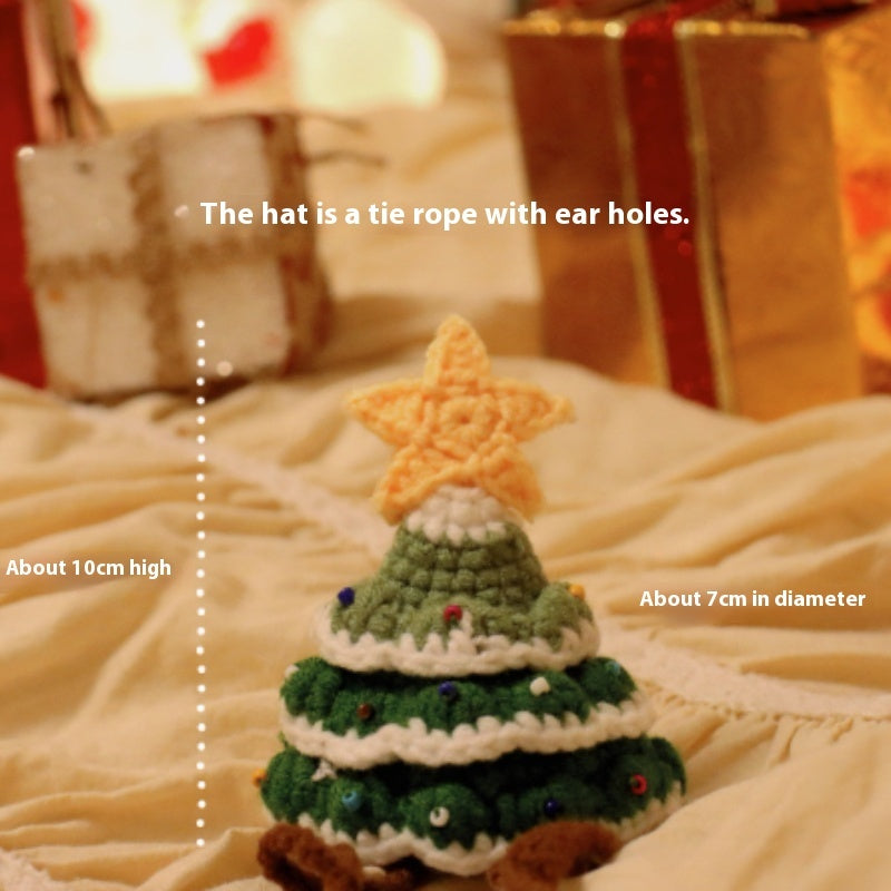 KFX-8020925 Festive Christmas Tree Hat - One Size Fits All, Perfect for Pets and Holiday Cheer