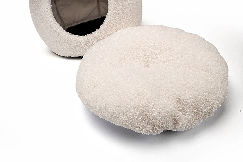 KFX-8027453 Three-Dimensional Cartoon Pet Nest in Snowman, Bear, Rabbit, and Kitten Designs - Available in Small, Medium, and Large Sizes