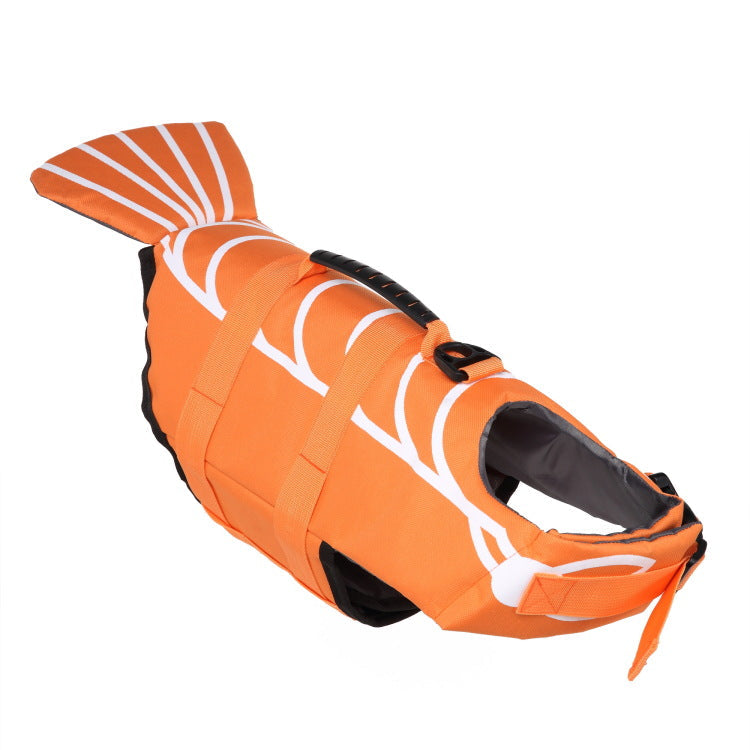 KFX-8027581 Adjustable Mermaid Shark Dog Swimming Life Vest - Life Jacket for Small to Large Pets