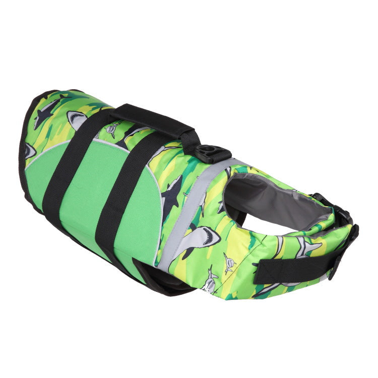 KFX-8027581 Adjustable Mermaid Shark Dog Swimming Life Vest - Life Jacket for Small to Large Pets