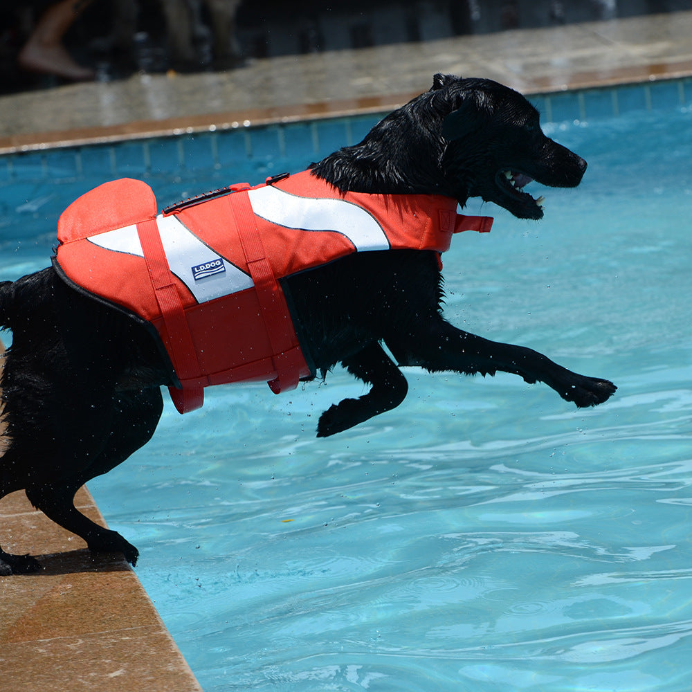 KFX-8027581 Adjustable Mermaid Shark Dog Swimming Life Vest - Life Jacket for Small to Large Pets
