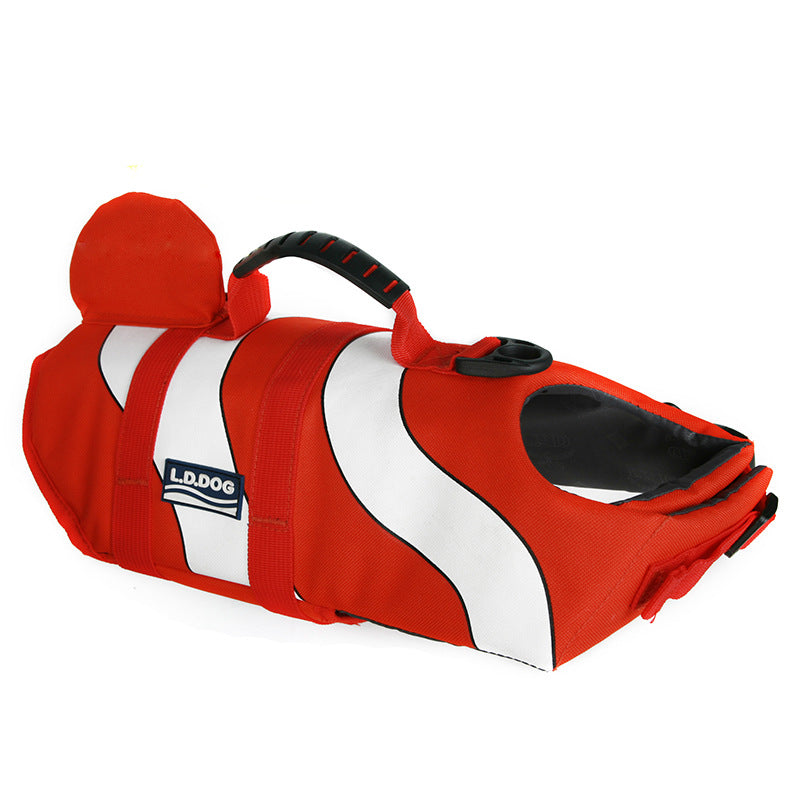 KFX-8027581 Adjustable Mermaid Shark Dog Swimming Life Vest - Life Jacket for Small to Large Pets