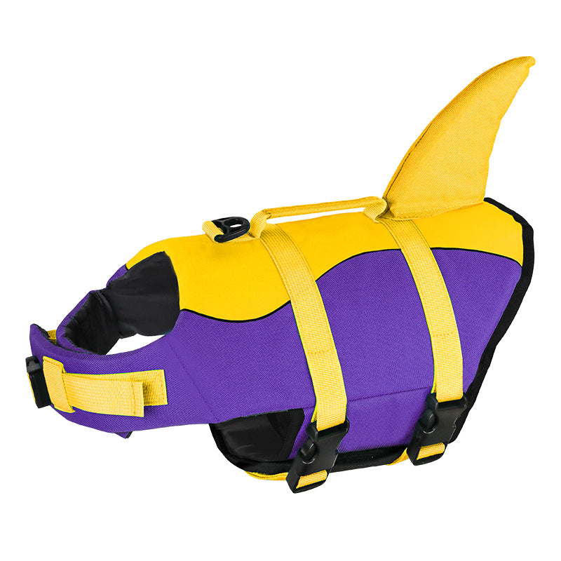 KFX-8027581 Adjustable Mermaid Shark Dog Swimming Life Vest - Life Jacket for Small to Large Pets