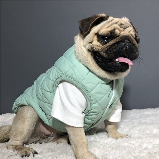 KFX-8028989 Cozy Cotton Dog Vest for Winter - Soft, Warm & Double-Sided in Multiple Colors