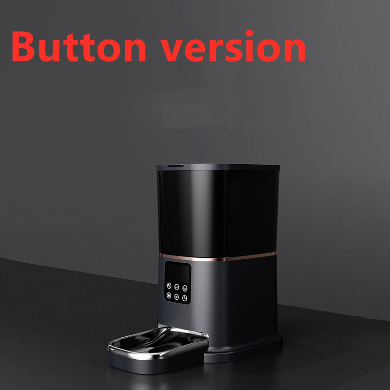 KFX-8029373 Smart Automatic Feeder for Dogs and Cats with WiFi Function, Transparent White and Diamond Black Options