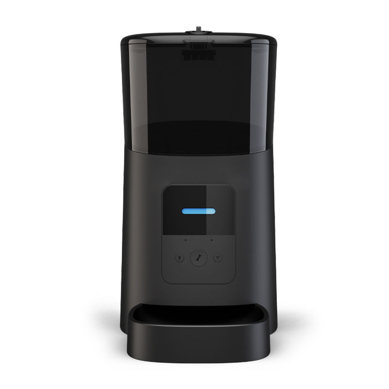 KFX-8029373 Smart Automatic Feeder for Dogs and Cats with WiFi Function, Transparent White and Diamond Black Options