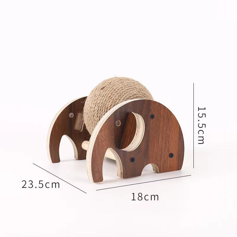 KFX-8032445 Durable Solid Wood Cat Climbing Frame and Scratching Board for Cats