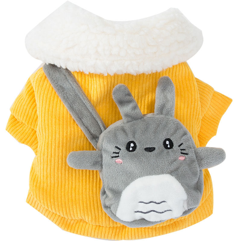 KFX-8033341 Cute Corduroy Pet Clothes in Multiple Sizes for Small to Medium Dogs