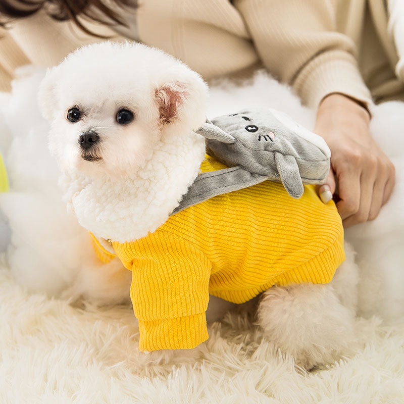 KFX-8033341 Cute Corduroy Pet Clothes in Multiple Sizes for Small to Medium Dogs