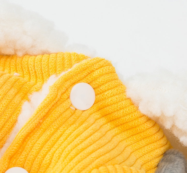 KFX-8033341 Cute Corduroy Pet Clothes in Multiple Sizes for Small to Medium Dogs