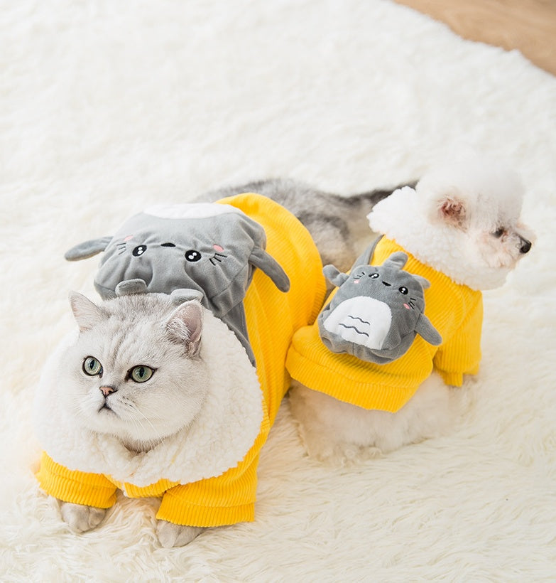 KFX-8033341 Cute Corduroy Pet Clothes in Multiple Sizes for Small to Medium Dogs