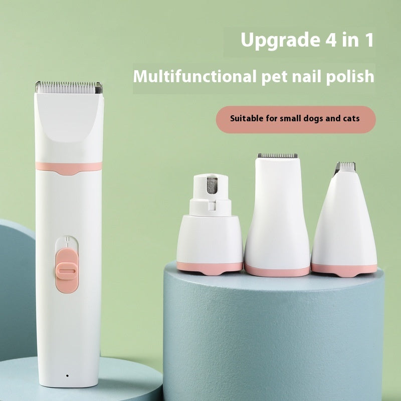 KFX-8034749 Electric Pet Shaver Clipper Set - 4-in-1, 3-in-1, and 2-in-1 Options for Grooming and Nail Care