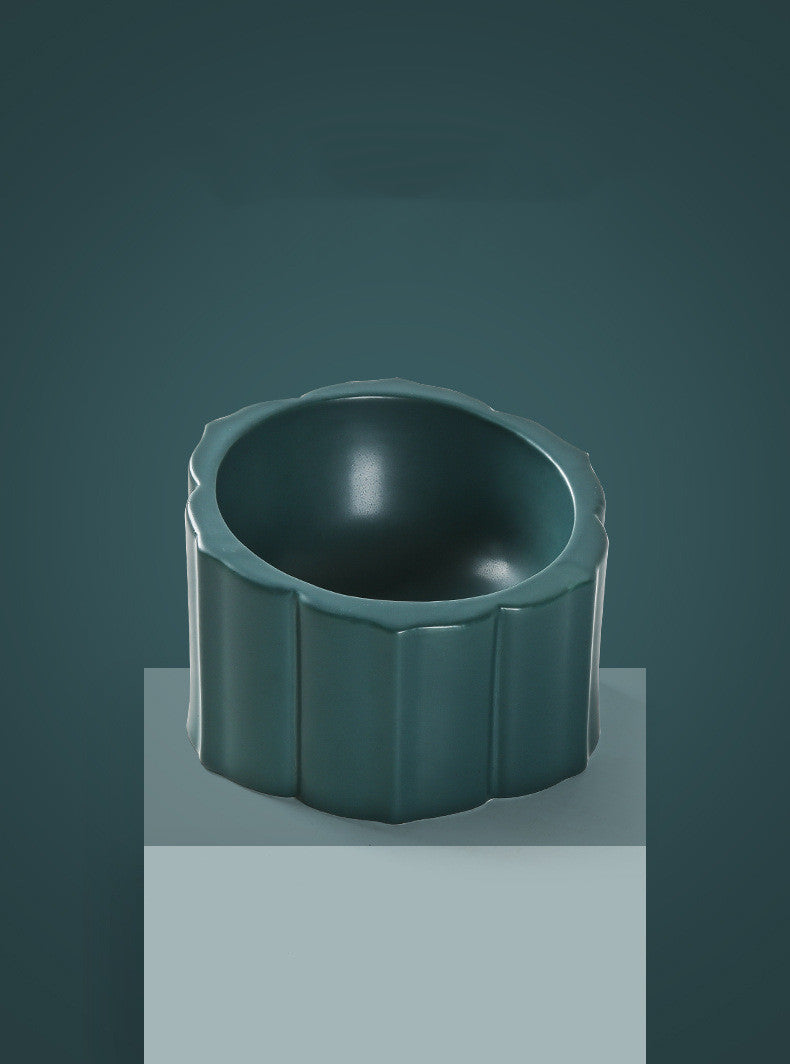 KFX-8035133 Automatic Ceramic Cat and Dog Feeding Bowls - Available in Various Colors