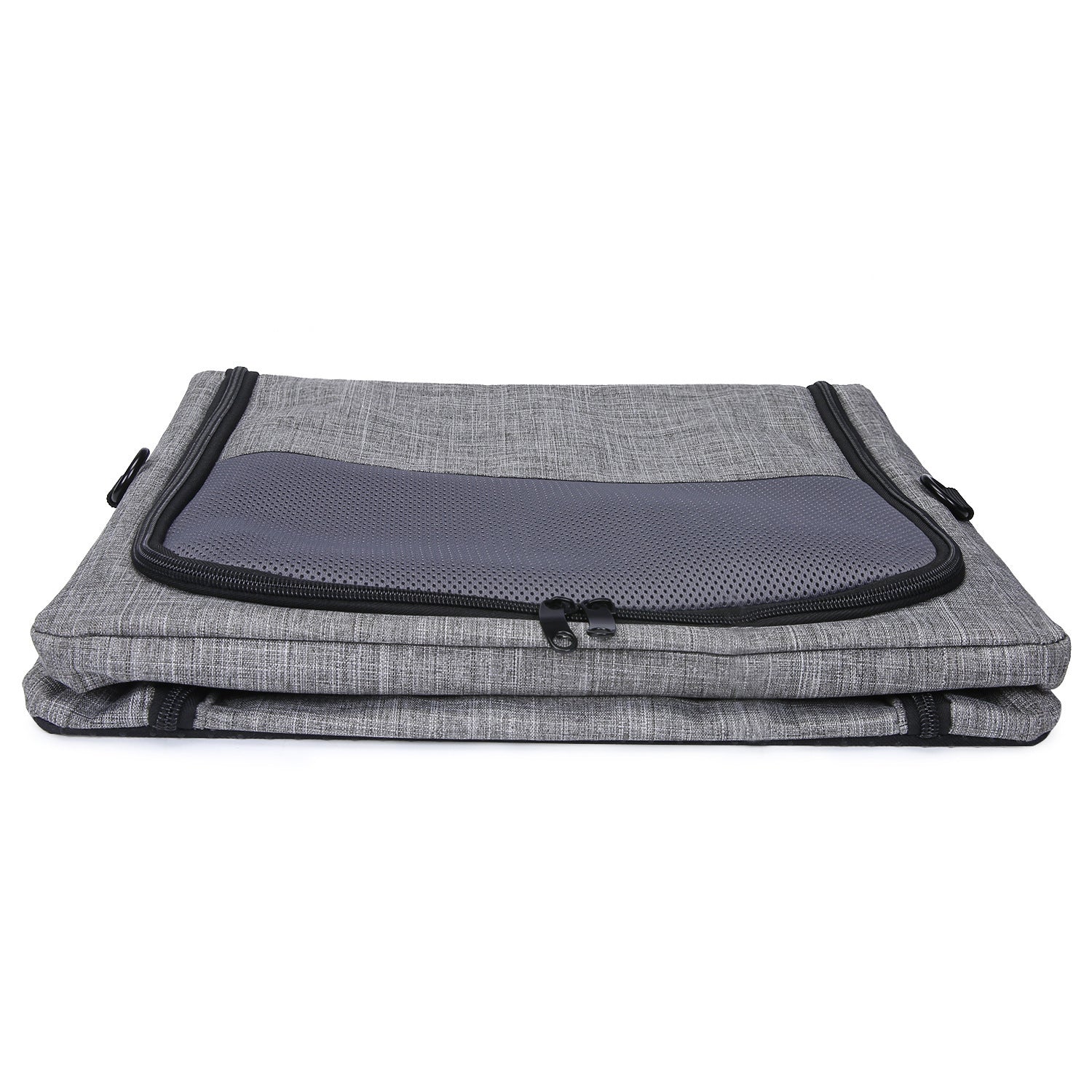 KFX-8035389 Breathable Foldable Portable One-Shoulder Pet Carry Bag in Gray