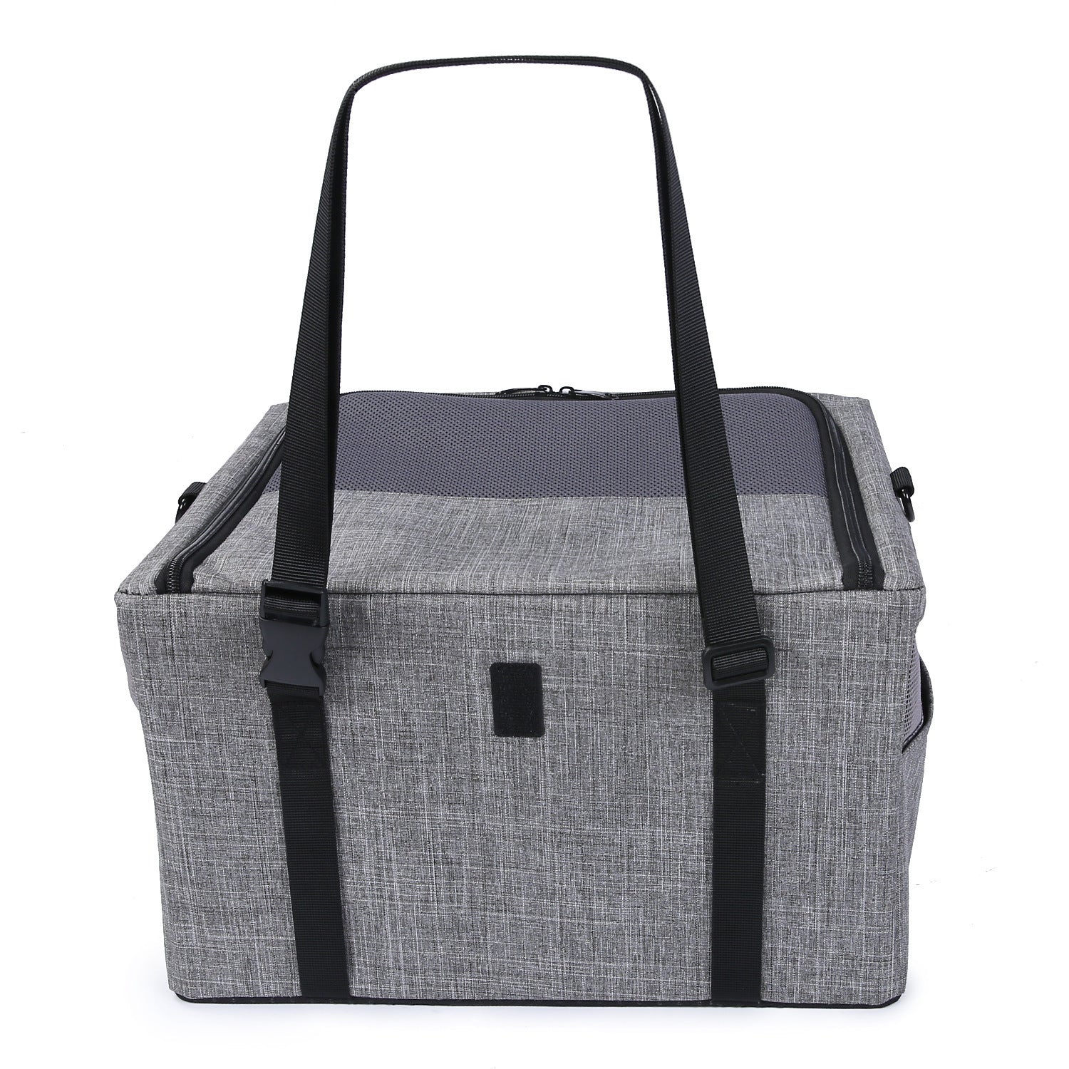 KFX-8035389 Breathable Foldable Portable One-Shoulder Pet Carry Bag in Gray