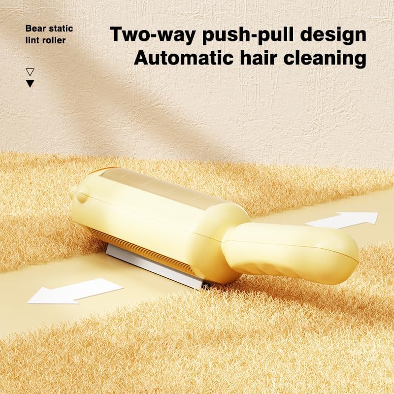 KFX-8036413 Pet Hair Remover with Self-Cleaning Base - Efficient Tool for Removing Dog and Cat Fur from Furniture, Carpets, and Car Seats