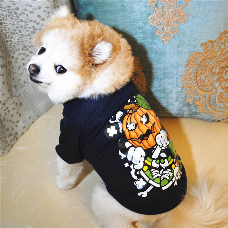 KFX-8037309 Cotton Casual T-Shirt for Dogs in Various Colors and Sizes