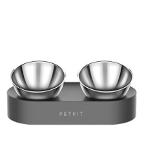 KFX-8044861 15° Adjustable Cat Bowl – Single & Double Options with Durable Plastic Design
