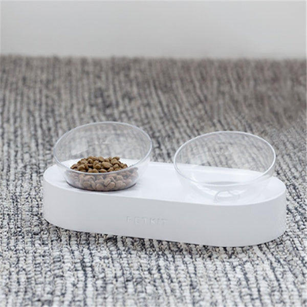 KFX-8044861 15° Adjustable Cat Bowl – Single & Double Options with Durable Plastic Design