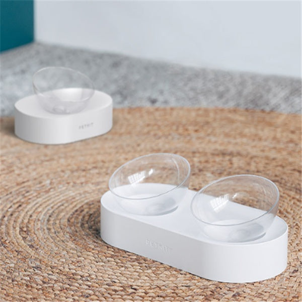 KFX-8044861 15° Adjustable Cat Bowl – Single & Double Options with Durable Plastic Design