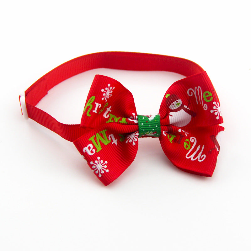KFX-8046653 Handmade Pet Bow Tie Collar – Adjustable Ribbon Pet Jewelry for All Pets (20-36cm)