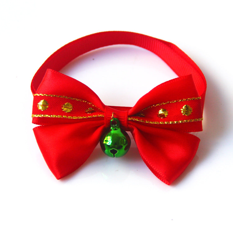 KFX-8046653 Handmade Pet Bow Tie Collar – Adjustable Ribbon Pet Jewelry for All Pets (20-36cm)