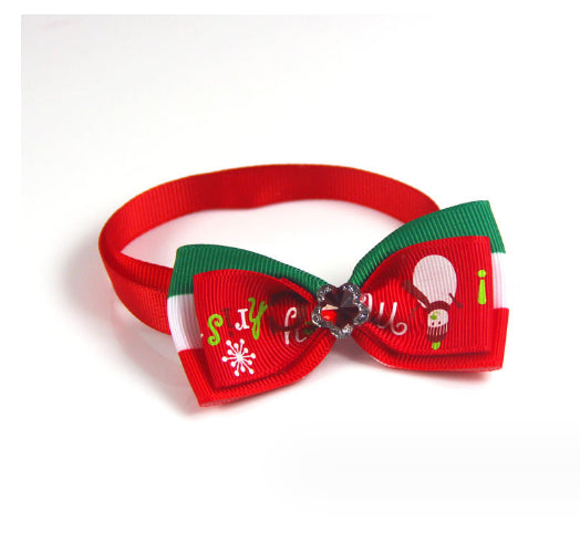 KFX-8046653 Handmade Pet Bow Tie Collar – Adjustable Ribbon Pet Jewelry for All Pets (20-36cm)