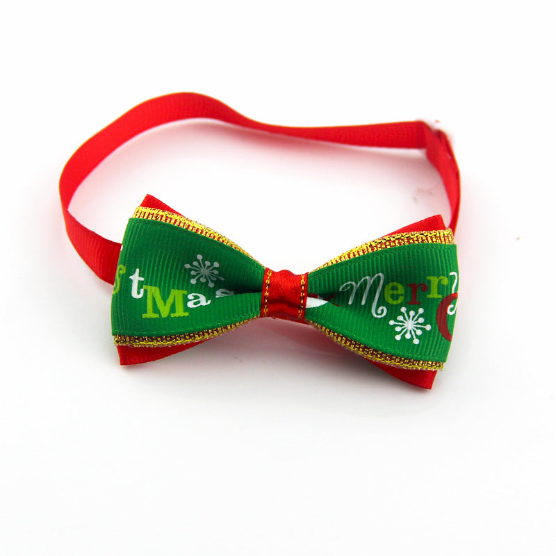KFX-8046653 Handmade Pet Bow Tie Collar – Adjustable Ribbon Pet Jewelry for All Pets (20-36cm)