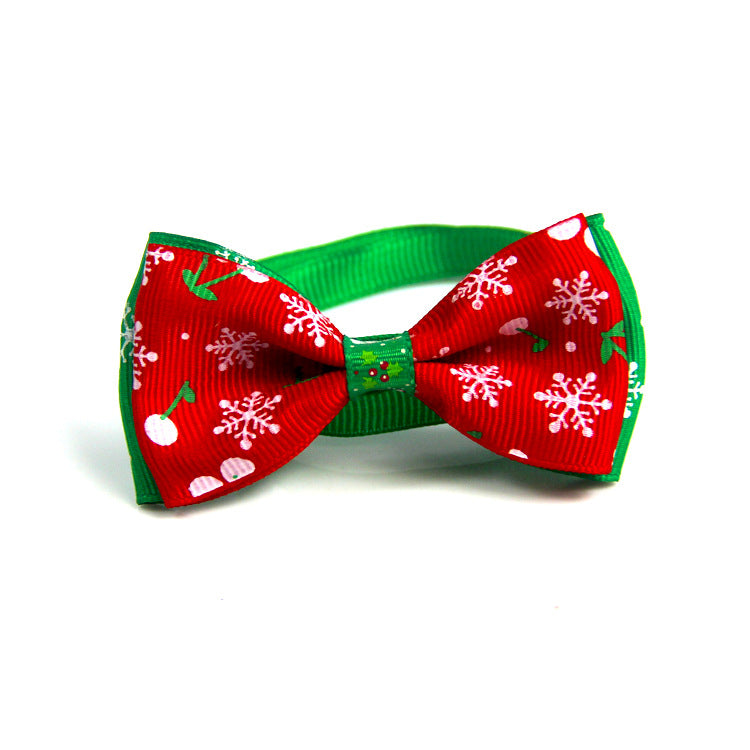 KFX-8046653 Handmade Pet Bow Tie Collar – Adjustable Ribbon Pet Jewelry for All Pets (20-36cm)