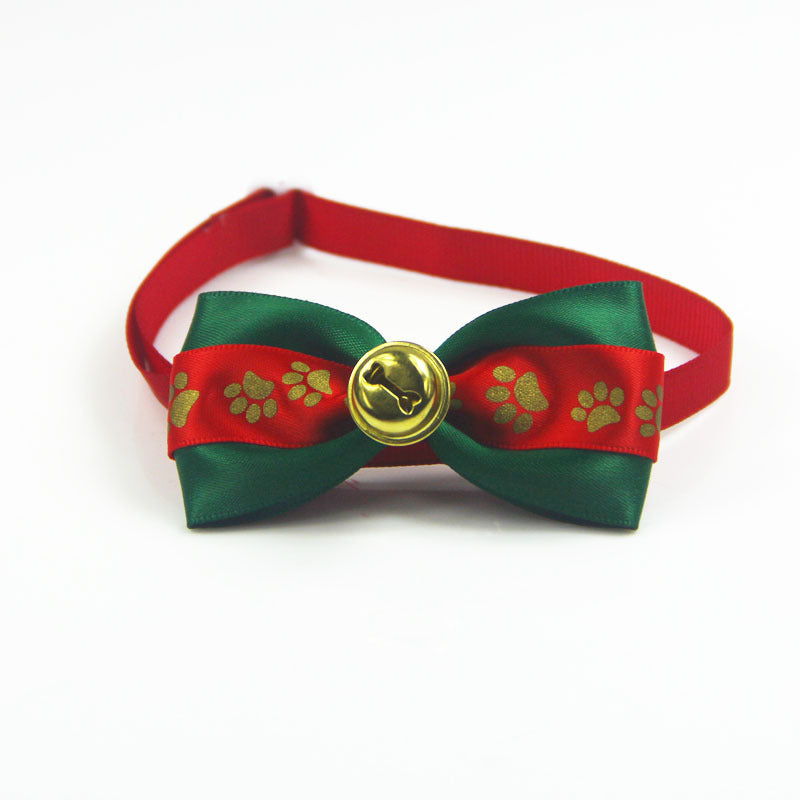 KFX-8046653 Handmade Pet Bow Tie Collar – Adjustable Ribbon Pet Jewelry for All Pets (20-36cm)