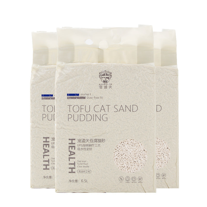 KFX-8046909 Tofu Cat Litter - Dust-Free Clumping Pet Deodorant with Corn for Fine Absorption