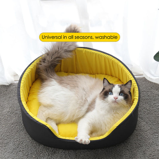 KFX-8050493 Universal Washable Dog and Cat Kennel for All Seasons - Cozy Cloth Pet Nest in S, M, L Sizes