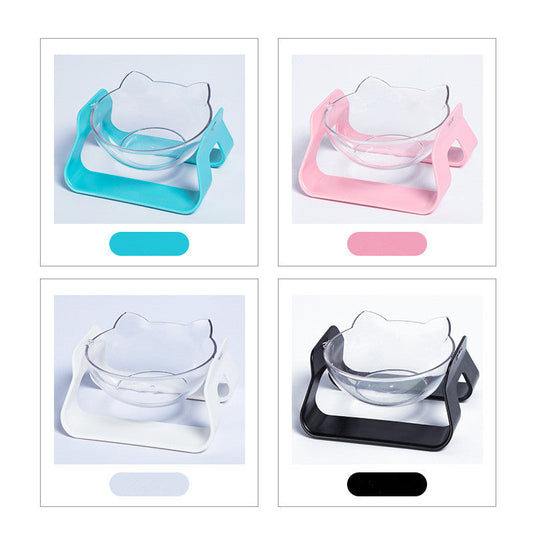 KFX-8050621 Adjustable 15° Tilt Cat and Dog Bowl for Healthy Feeding – Four Colors Available