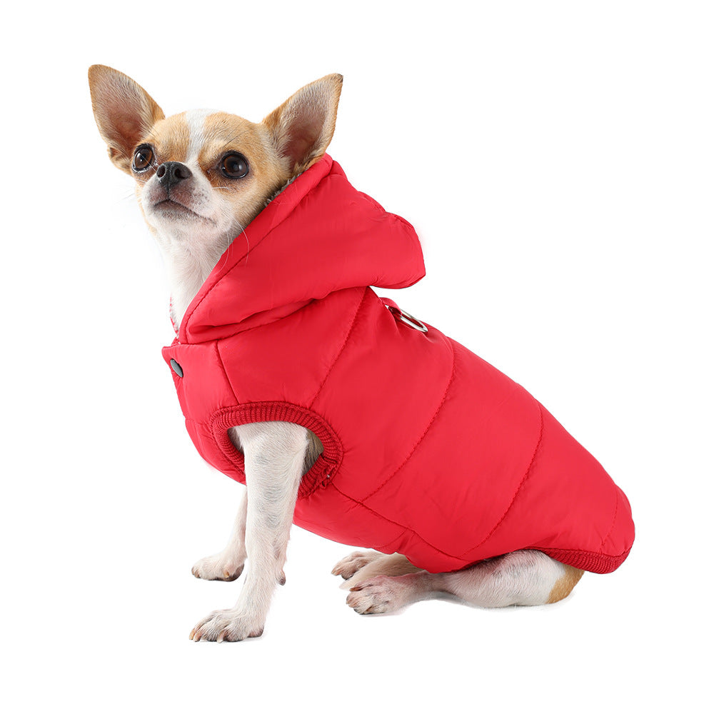KFX-8054973 Warm Thickened Pet Coats with Hoodies for Small to Medium Dogs and Cats