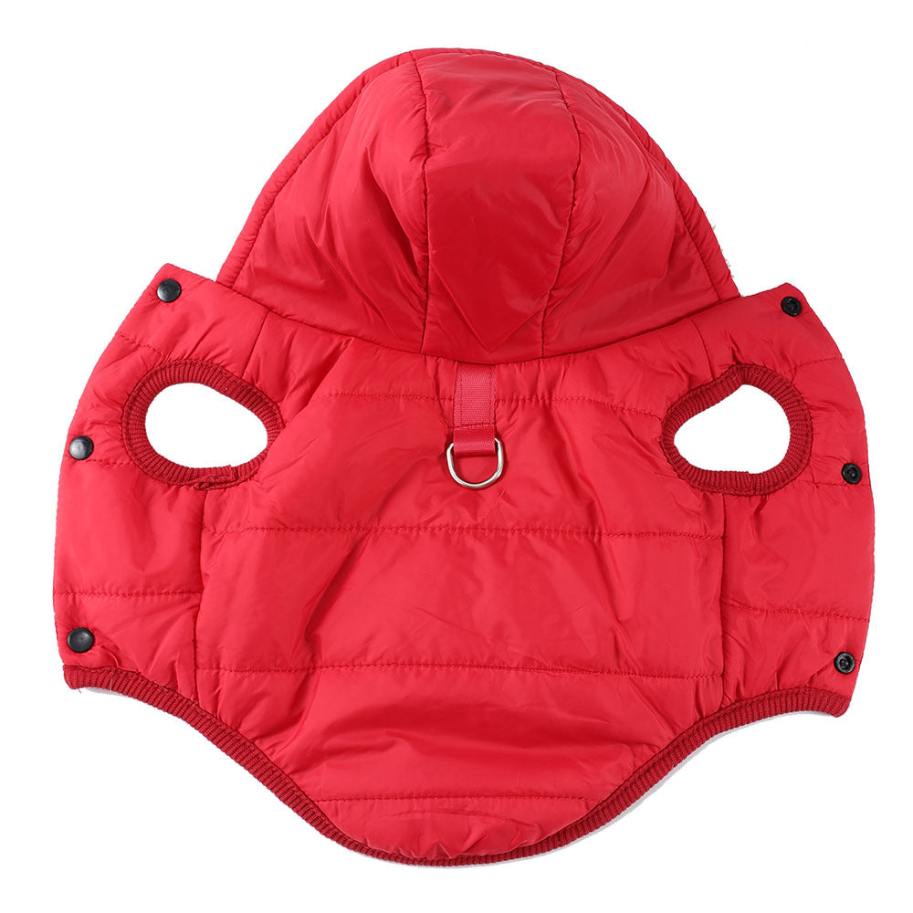 KFX-8054973 Warm Thickened Pet Coats with Hoodies for Small to Medium Dogs and Cats