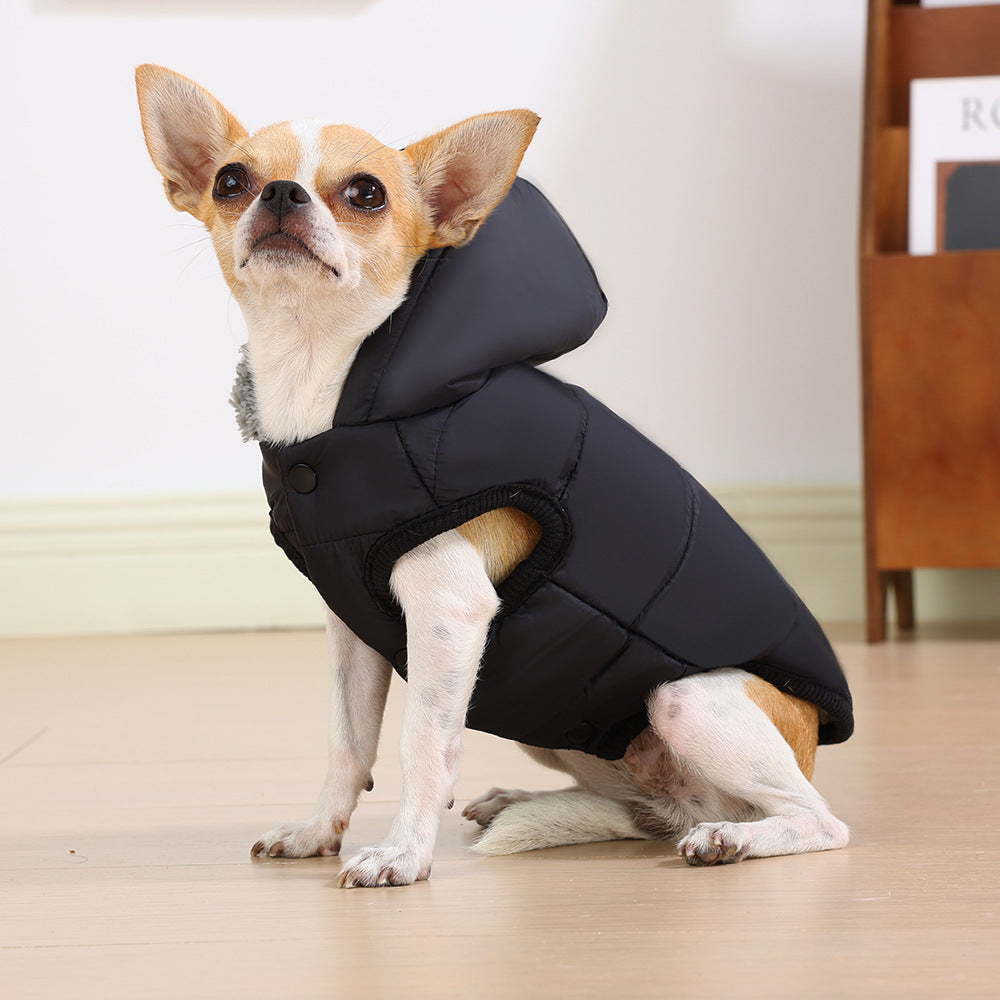 KFX-8054973 Warm Thickened Pet Coats with Hoodies for Small to Medium Dogs and Cats